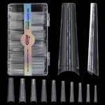 XXL Coffin Nail Tips ( clear ) 500pcs Box