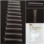 XXL Coffin Nail Tips ( Clear ) 50pcs Bag #10