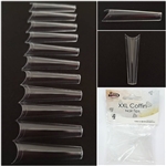 XXL Coffin Nail Tips ( Clear ) 50pcs Bag #4