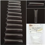 XXL Coffin Nail Tips ( Clear ) 50pcs Bag #6