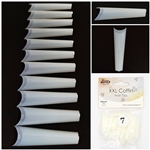 XXL Coffin Nail Tips ( natural ) 50pcs Bag #7