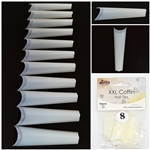 XXL Coffin Nail Tips ( natural ) 50pcs Bag #8