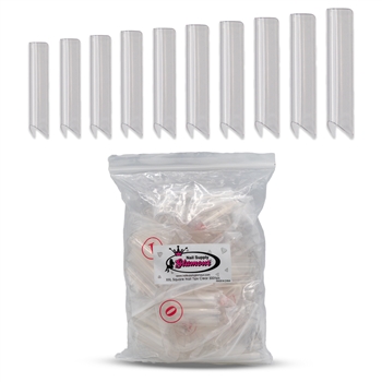 XXL Square Nail Tips ( clear ) 500pcs Bag