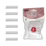 Glamour XXL Square Nail Tips REFILLS ( clear ) 50pcs #1