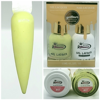 YELLOWS Gel Polish / Nail Lacquer DUO WILL POWER #07