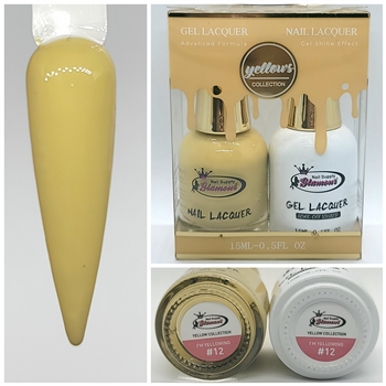 YELLOWS Gel Polish / Nail Lacquer DUO IM YELLOWING #12