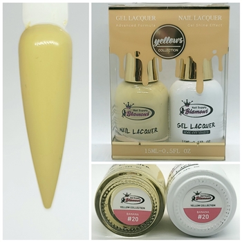 YELLOWS Gel Polish / Nail Lacquer DUO BANANA #20