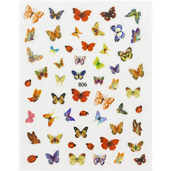 BUTTERFLY Nail Stickers # 89
