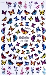 BUTTERFLY Nail Stickers # 128