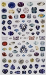 Diamonds Nail Stickers # 417