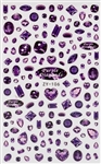 Purple Diamonds Nail Stickers # 420