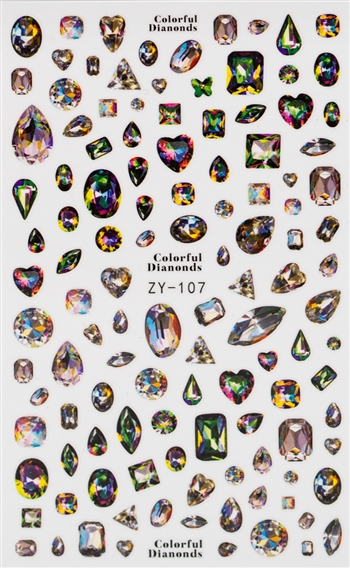 Diamonds Nail Stickers # 425