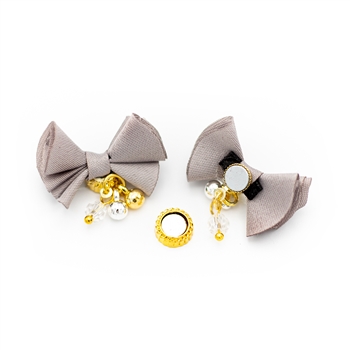 Magnetic Bow Metal Nail Charms 2pcs #142