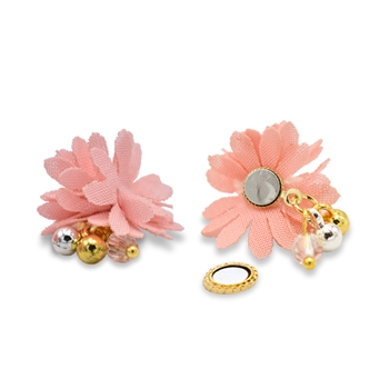 Magnetic Flower Metal Nail Charms 2pcs #156