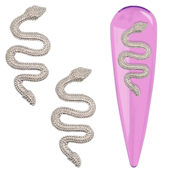 Snake Metal Nail Charms 2pcs # 417