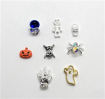 Halloween Metal Nail Charms Mix # 73