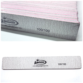 Glamour JUMBO SQUARE Shape Nail File 100/100 (Pack of 50 pcs)