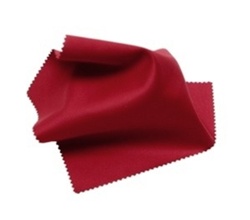 Red Microfiber Silky Knit Lens Cloths