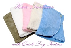 Plush Microfiber Hair Turbans