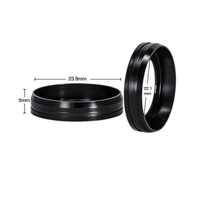 Beauty Ring - Black Delrin - R1