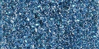 Miyuki 10/0 Triangle Beads 10 Grams 10TR1115 ICL Clear/Dk. Turquoise Blue