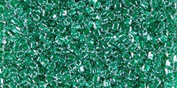 Miyuki 10/0 Triangle Beads 10 Grams 10TR1142 ICL Clear/Green