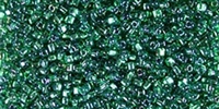Miyuki 10/0 Triangle Beads 10 Grams 10TR1812 ICL Med. Green/Dk. Green