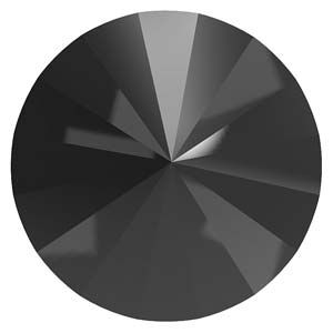 [ 2-1-B-3 ] Preciosa  Maxima 14mm Rivoli - 112214-2398 Jet - 1 Rivoli
