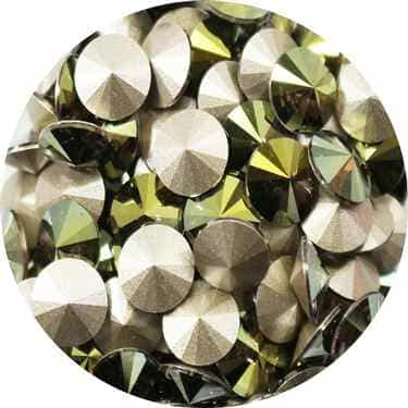 112239IRGR - Swarovski Crystal 8mm Chaton Crystals - Iridescent Green - 1 Chaton