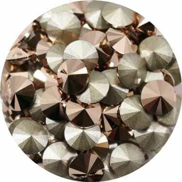 112239ROSGLD - Swarovski Crystal 8mm Chaton Crystals - Rose Gold - 1 Chaton