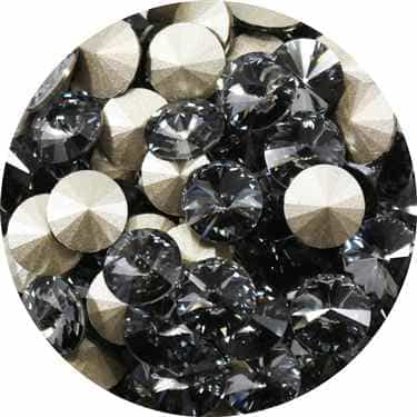 112239SINI - Swarovski Crystal 8mm Chaton Crystals - Silver Night - 1 Chaton