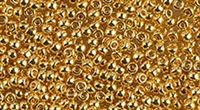 11/0 11RR0191 Gold 24 Karat Plated Miyuki Rocailles