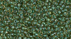 11/0 11RR0375 Sparkling Green Lined Topaz Luster Miyuki Rocailles