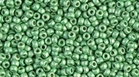 11RR4214F - Miyuki 11/0 Rocailles - Duracoat Galvanized Matte Dark Mint Green - 10 Grams