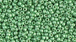 11RR4214F - Miyuki 11/0 Rocailles - Duracoat Galvanized Matte Dark Mint Green - 10 Grams