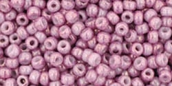 11/0 Toho 11TO1202 Round Marbled Opaque Pink/Pink - 10 Grams