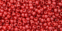 11/0 Toho 11TO125 Round Opaque-Lusterd Cherry - 10 Grams