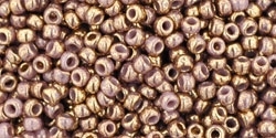 Toho 11/0 Round Gilded Marble Lavender Seed Beads - 10 Grams