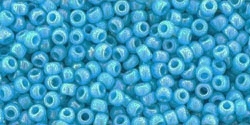 11/0 Toho 11TO403 Round Opaque Rainbow Blue Turquoise - 10 Grams