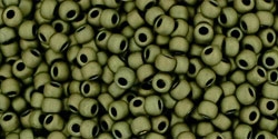 11/0 Toho 11TO617 Round Matte Dark Olive - 10 Grams