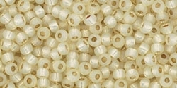 [ 3-1-B-3 ] 11/0 Toho 11TOPF2109 Round Permanent Finish - Silver Lined Milky Jonquil - 10 Grams