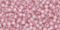 11/0 Toho 11TOPF2120 Round Permanent Finish - Silver Lined Milky Soft Pink - 10 Grams
