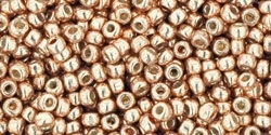 11/0 Toho 11TOPF551 Round Permanent Finish - Galvanized Rose Gold  - 10 Grams