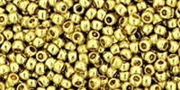 11/0 Toho 11TOPF559 Round Permanent Finish - Galvanized Yellow Gold - 10 Grams