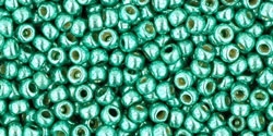 11/0 Toho 11TOPF561 Round Permanent Finish - Galvanized Green Teal - 10 Grams