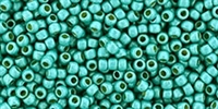 11/0 Toho 11TO PF578F Round PermaFinish - Frosted Galvanized Turquoise - 10 Grams