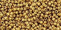 11/0 Toho 11TOPF591 Round Permafinish - Galvanized Old Gold - 10 Grams