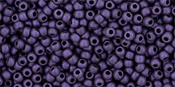[ 8-1-F-1 ] 11/0 Toho 11TOY612 Round HYBRID Metallic Suede - Purple - 10 Grams