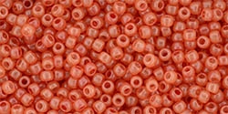 [ 1-1-F-1 ] 11/0 Toho 11TOYPS0032 Round HYBRID ColorTrends : Milky - Flame - 10 Grams