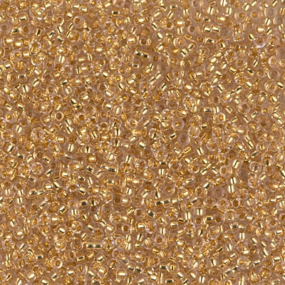 1 Gram Miyuki Rocaille Seed Beads 15RR195 24K Gold Lined Crystal